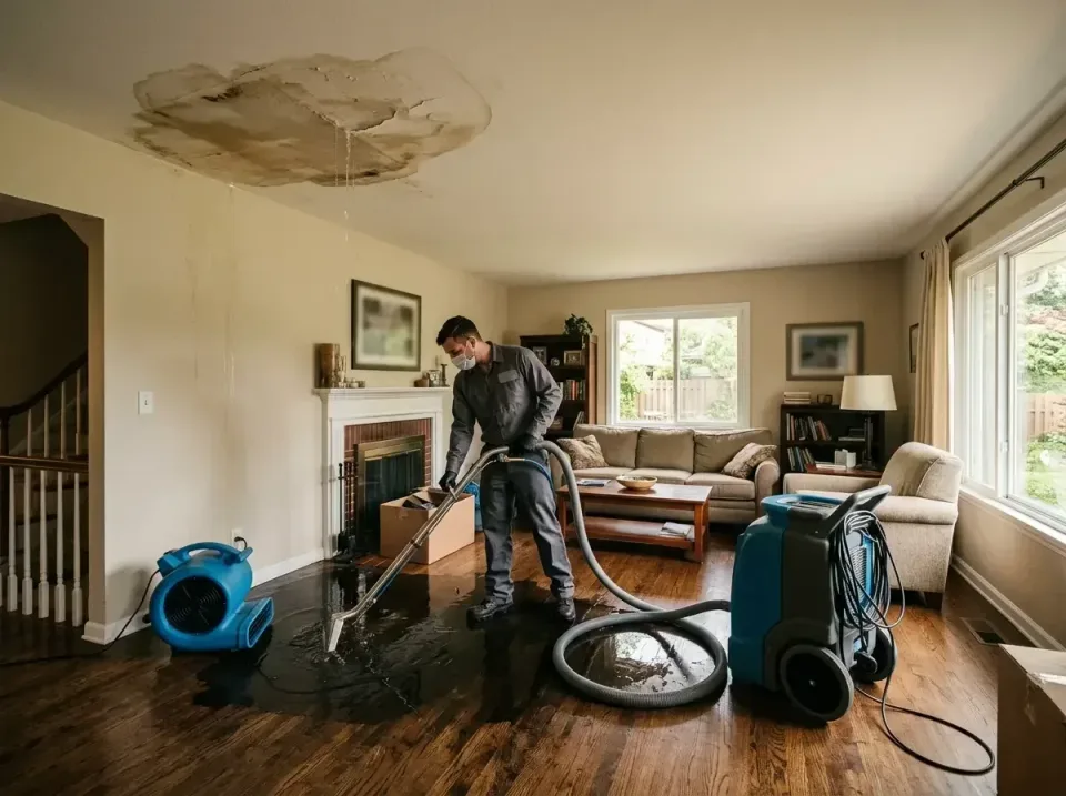 attic-pipe-burst-ceiling-drip-008 — frequently asked questions, Water Damage Restoration & Carpet Care in Shorewood Forest,…